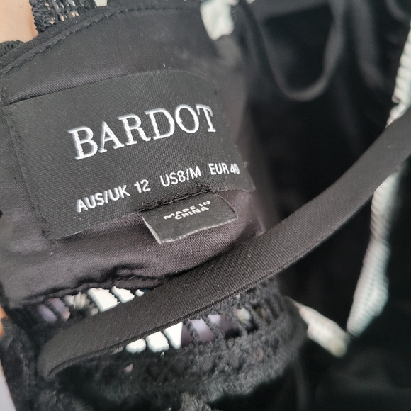 BARDOT // Gemma Sequin Lace Halter Midi Dress - Picture 4 of 8